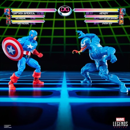Marvel Legends Gamerverse - Pack 2 figurines Captain America vs. Venom 15 cm