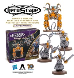 Heroscape - Expansion Revna's Rebuke: Iron Lich Viscerot and Necrotech Wraithriders Army en version anglaise