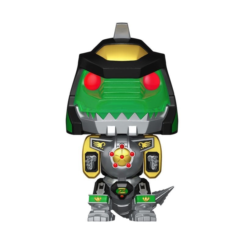 Power Rangers - Figurine Bitty POP! Dragonzord avec Ranger Vert 11,7 cm