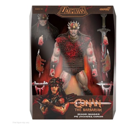 Conan Le Barbare - Figurine Ultimates Blood Soaked Pit Fighter 18 cm
