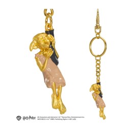 Harry Potter - Porte-clés métal Dobby couleur or 11 cm