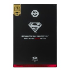 DC Multiverse - Figurine Superman (The Dark Knight Returns) (Black & White Accent Edition) (Gold Label) 18 cm