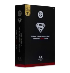 DC Multiverse - Figurine Superman (The Dark Knight Returns) (Black & White Accent Edition) (Gold Label) 18 cm