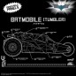 DC Comics - Batman 1989 Super Cyborg Vehicle Batmobile Tumbler (Full Color) 33 cm
