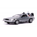 Retour vers le Futur II - Réplique Hollywood Rides métal 1/24 DeLorean Time Machine