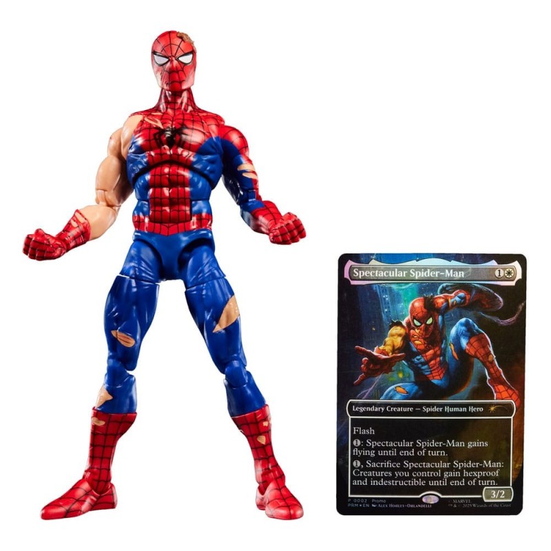 Marvel - Legends Magic: The Gathering Action Figure Battle-Damaged Spider-Man (plus Exclusive Foil Card) 15 cm Marvel - Legends Magic: The Gathering Action Figure Battle-Damaged Spider-Man (plus Exclusive Foil Card) 15 cm