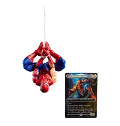 Marvel Legends Magic: The Gathering - Figurine Battle-Damaged Spider-Man (avec carte premium exclusive) 15 cm