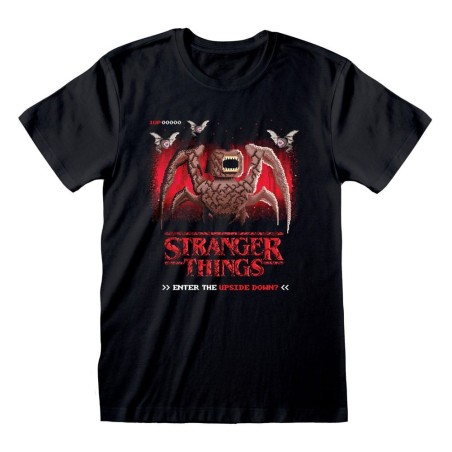 Stranger Things - T-Shirt 8 Bit Upside Down