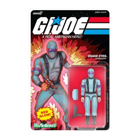 GI Joe - ReAction+ Action Figure Wave 06 Snake Eyes (Red Glow, Crystal Poison) 10 cm