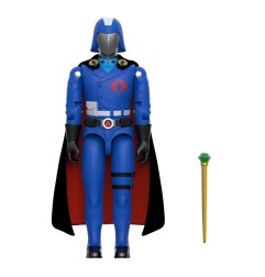 GI Joe - Figurine ReAction+ Cobra Commander (Movie, Black Cape) 10 cm