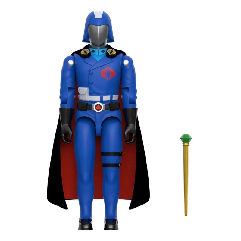 GI Joe - ReAction+ Action Figure Wave 06 Cobra Commander (Movie, Black Cape) 10 cm