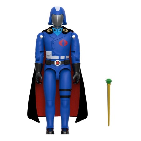 GI Joe - Figurine ReAction+ Cobra Commander (Movie, Black Cape) 10 cm