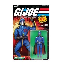 GI Joe - Figurine ReAction+ Cobra Commander (Movie, Black Cape) 10 cm