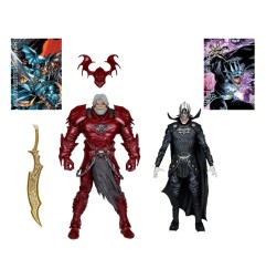 DC Multiverse McFarlane Collector Edition - Pack 2 figurines N°04 Batman who laughs (Knight Armor) & Merciless (Dark M)