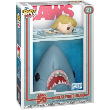 Les Dents de la mer -Figurine POP! Comic Cover Grand requin blanc 9 cm