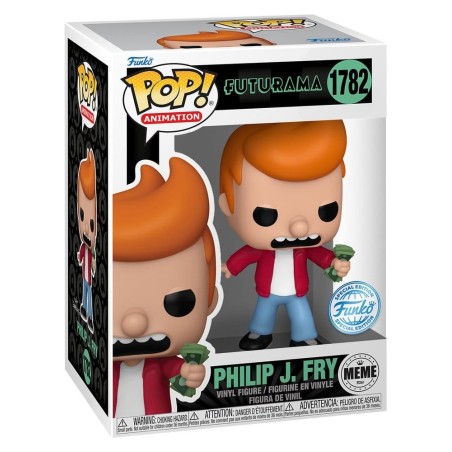 Futurama - POP! Animation Vinyl Figure Philip J. Fry (Take My Money Meme) Exclusive Edition 9 cm