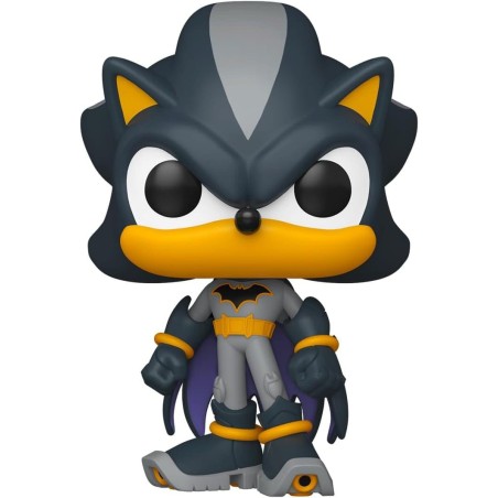 Justice League - DC's  and Sonic the Hedgehog POP! Movies Vinyl Figures Shadow/Batman 9 cm