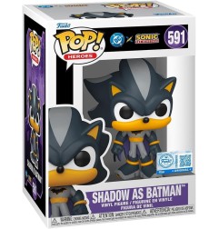 DC's Justice League and Sonic the Hedgehog - Figurine POP! Shadow/Batman 9 cm