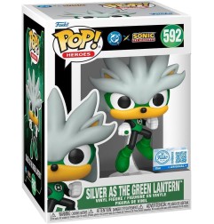 DC's Justice League and Sonic the Hedgehog - Figurine POP! Silver/Green Lantern 9 cm