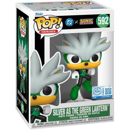 Justice League - DC's and Sonic the Hedgehog POP! Movies Vinyl Figures Silver/GL 9 cm