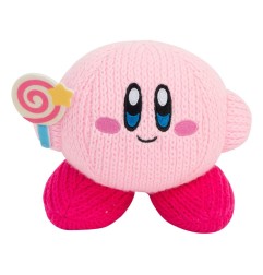 Kirby - Peluche Nuiguru-Knit Kirby avec Invincible Candy Wand