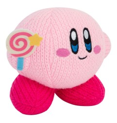 Kirby - Peluche Nuiguru-Knit Kirby avec Invincible Candy Wand