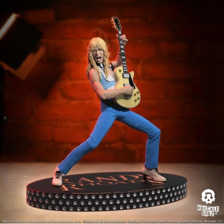 Randy Rhoads IV - Statuette Rock Iconz The Early Years Blue Version 24 cm