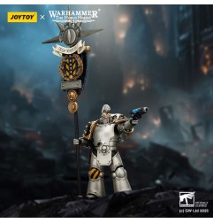 Warhammer The Horus Heresy - Figurine 1/18 lron Warriors Command Squad Chosen with Legion Standard 12 cm