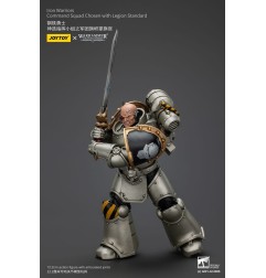 Warhammer The Horus Heresy - Figurine 1/18 lron Warriors Command Squad Chosen with Legion Standard 12 cm