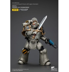 Warhammer The Horus Heresy - Figurine 1/18 lron Warriors Command Squad Chosen with Legion Standard 12 cm