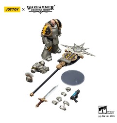 Warhammer The Horus Heresy - Figurine 1/18 lron Warriors Command Squad Chosen with Legion Standard 12 cm