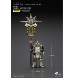 Warhammer The Horus Heresy - Figurine 1/18 lron Warriors Command Squad Chosen with Legion Standard 12 cm