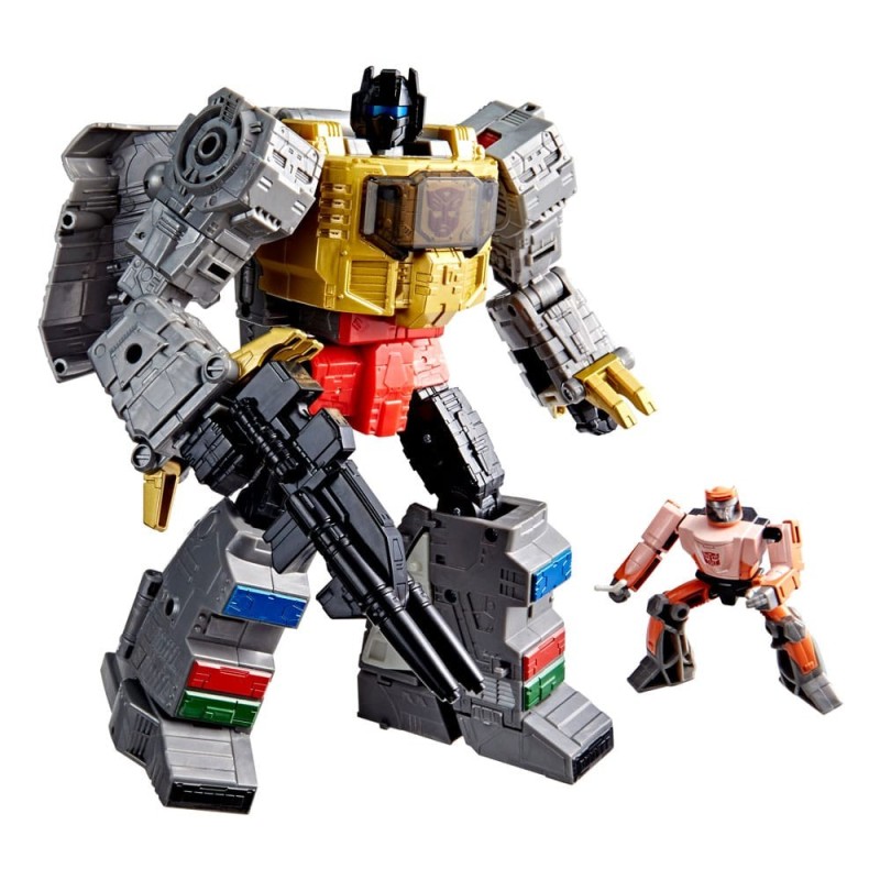 The Transformers: The Movie Studio Series Leader Class - Figurine Dinobot Grimlock & Autobot Wheelie 22 cm