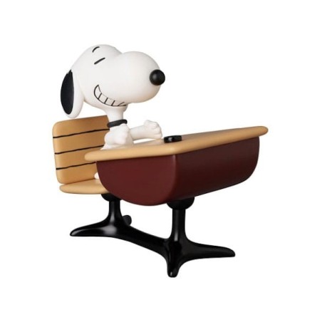 Snoopy - Mini figurine Medicom UDF série 18 Snoopy avec son bureau 9 cm