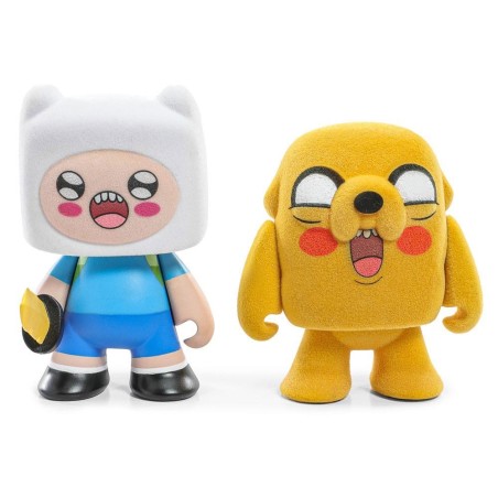Adventure Time - Mini-Figure 2-Pack Finn & Jake Flocked 7 cm