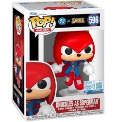 Justice League - DC x Sonic the Hedgehog POP! Heroes Vinyl Figure Knuckles as Superman 9 cm