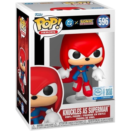 DC x Sonic the Hedgehog - Figurine POP! Knuckles version Superman 9 cm