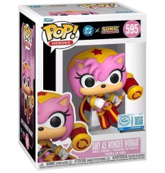 Justice League - DC x Sonic the Hedgehog POP! Heroes Vinyl Figure Amy as Wonder Woman 9 cm