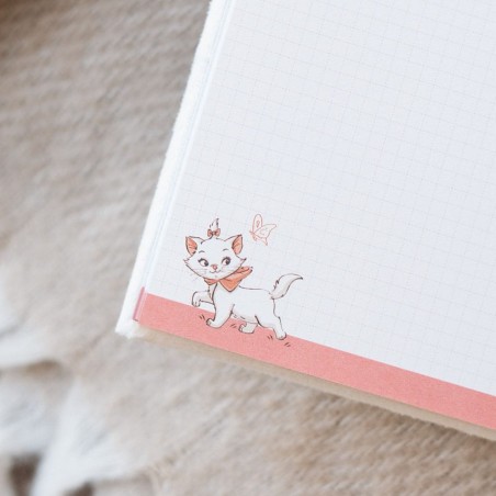 Les Aristochats - Carnet de notes peluche A5 Premium Bonjour Marie