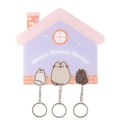 Pusheen - Key rack incl. 3 key rings