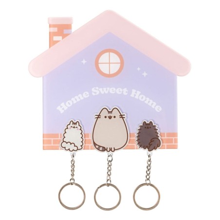 Pusheen - Key rack incl. 3 key rings