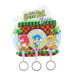 Sonic - The Hedgehog - Sonic the Hedgehog Key rack incl. 3 key rings