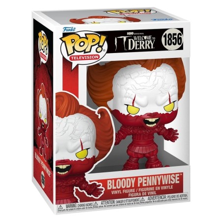 It - : Welcome to Derry POP! Television Vinyl Figure Bloody Pennywise 9 cm