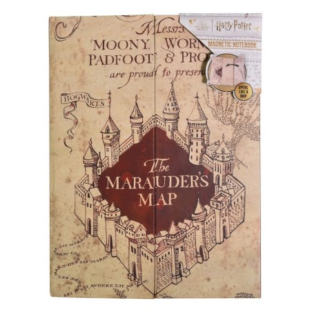 Harry Potter - Bloc-notes magnétique A5 Carte du Maraudeur