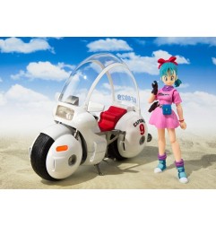 Dragon Ball - Véhicule S.H. Figuarts avec figurine Bulma's Motorcycle Hoipoi Capsule No. 9 17 cm