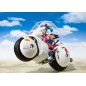 Dragon Ball - Véhicule S.H. Figuarts avec figurine Bulma's Motorcycle Hoipoi Capsule No. 9 17 cm