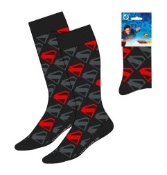 DC Comics - Socks Superman Logo Black 38-45