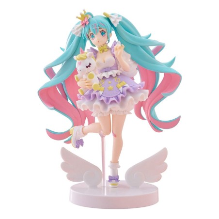 Hatsune Miku - Tenitol PVC Statue  Yumekawa Princess Lavender Ver. 21 cm