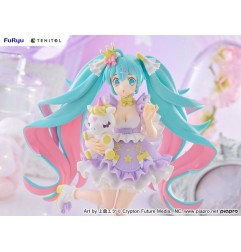 Hatsune Miku - Tenitol PVC Statue  Yumekawa Princess Lavender Ver. 21 cm