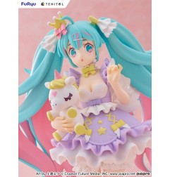 Hatsune Miku - Tenitol PVC Statue  Yumekawa Princess Lavender Ver. 21 cm